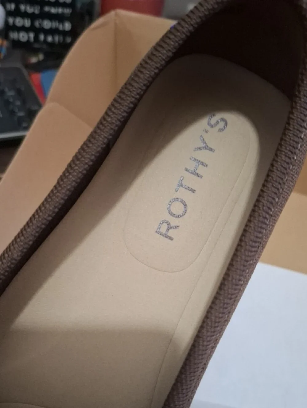 NIB Mens Rothy's The Daily Driver Dark Roast. Sz 13
